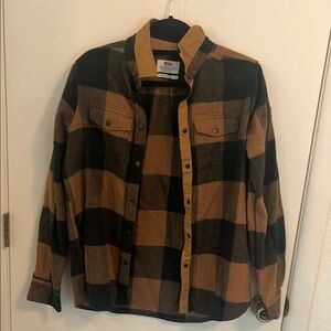Fjallraven Green and Tan Lightweight Shirt Jacket